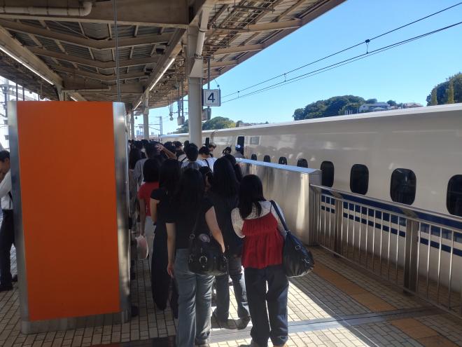新幹線乗車前