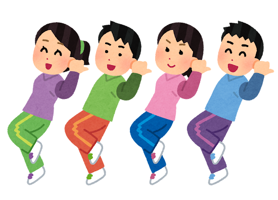 ダンスするイラスト