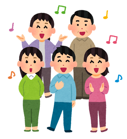 合唱部のイラスト