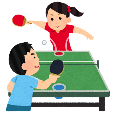 卓球部のイラスト