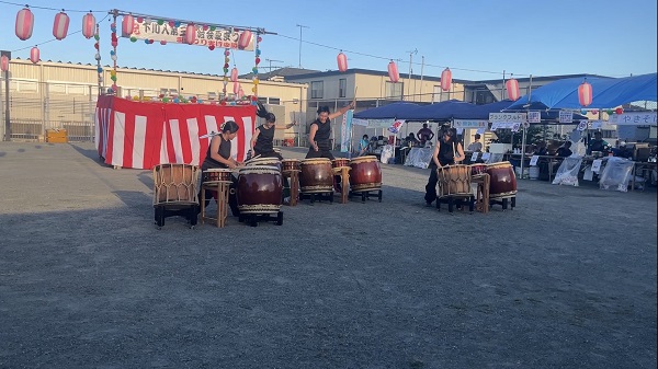 下川入第三自治会での力強い演奏