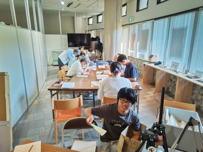 資料整理の風景