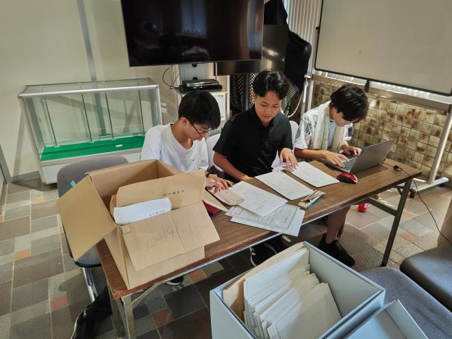 資料目録の打ち込み作業