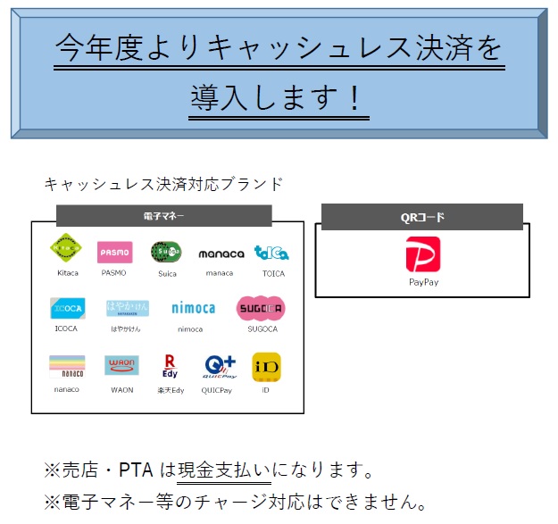 キャッシュレス決済について