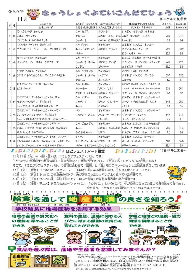 令和7年11月献立1