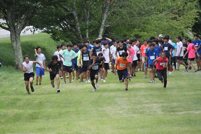 合宿での坂ダッシュ