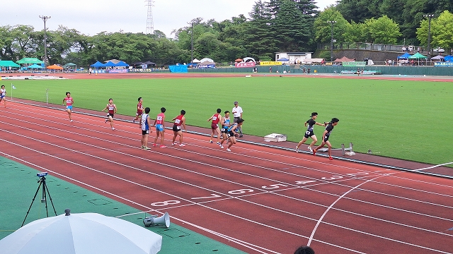 北相大会マイルリレー2走→3走