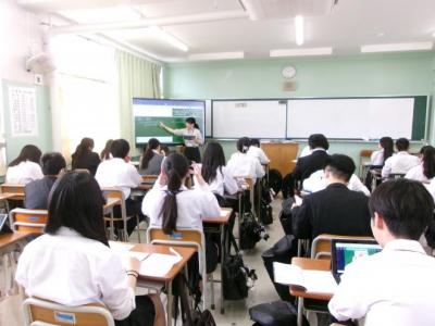 電子黒板を使った数学