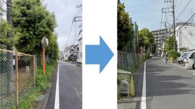 カーブミラーを見やすく