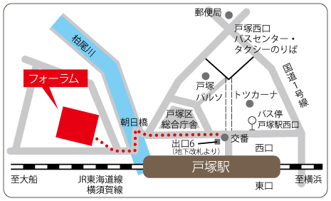男女共同参画センター横浜フォーラムアクセスマップ