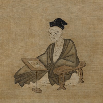 写真：兼好法師像（部分） 神奈川県立金沢文庫 江戸時代