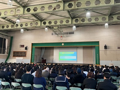 令和7年度学校説明会体育館の様子3