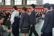 令和７年度第40回卒業式の様子1