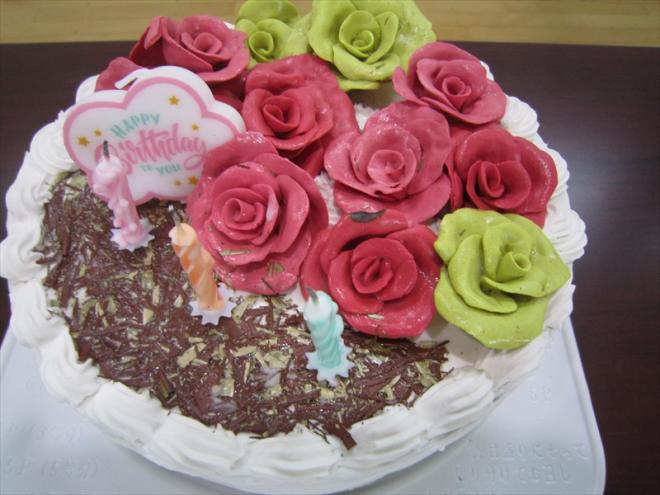 誕生会ケーキの模型写真