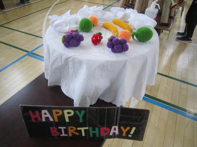 誕生日ケーキ写真