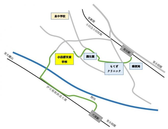 R6小田原校舎　アクセス地図