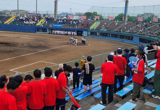野球部が高校野球予選大会1回戦で勝利しました1
