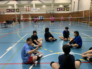 202506バレーボール部ドイツ学園交流試合1