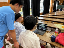 台湾国立渓湖高級中学とオンライン交流しました！1