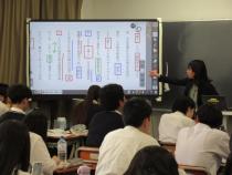 電子黒板を使用した授業風景2