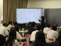 電子黒板を使用した授業風景3