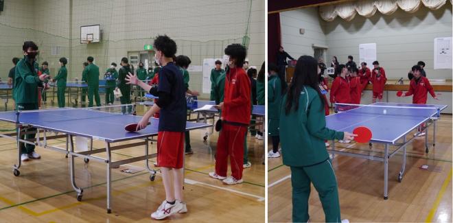 卓球試合の様子1