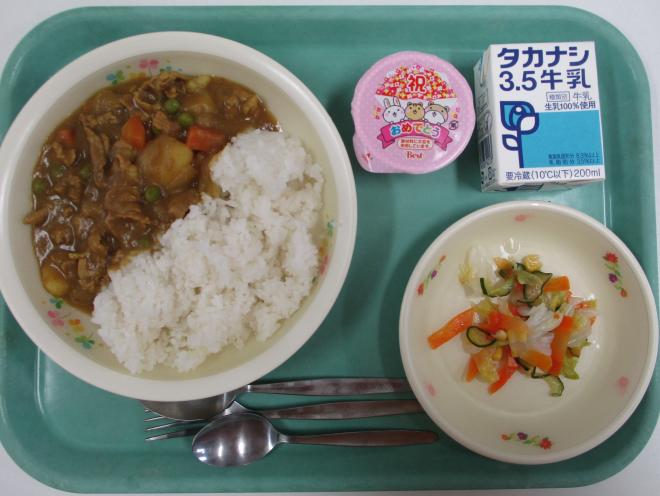 4月10日(金曜日)の給食