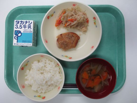 10月7日(水曜日)の給食