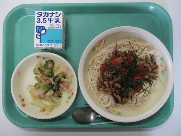 10月13日(火曜日)の給食