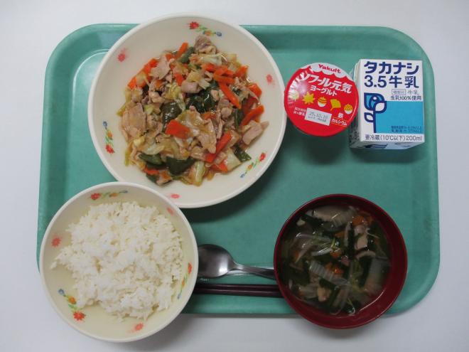9月24日(水曜日)の給食
