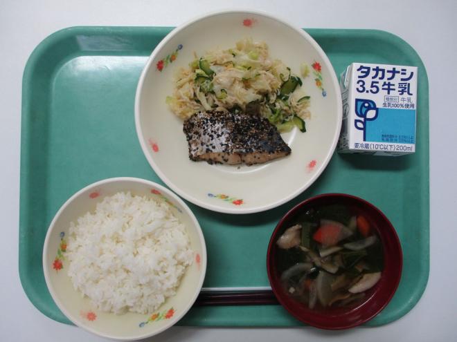 10月2日(木曜日)の給食