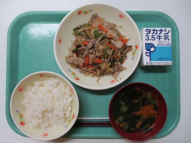 10月22日(水曜日)の給食