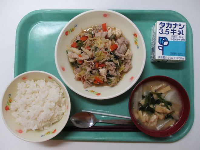 10月23日(木曜日)の給食