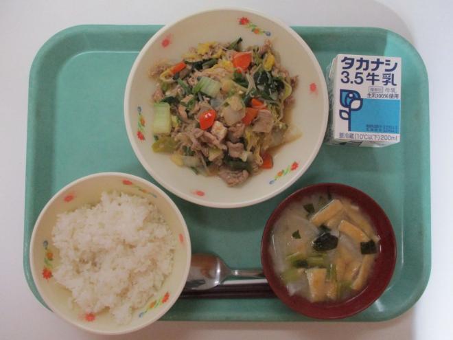 12月8日(月曜日)の給食