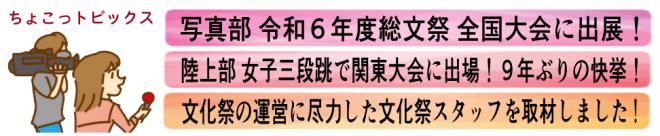 ちょこっトピックスの紹介です